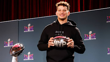 Patrick Mahomes, una de las veces que ganó el MVP del Super Bowl de la NFL