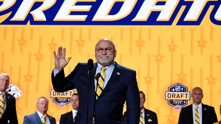 Nashville Predators general manager Barry Trotz: Christopher Hanewinckel-Imagn Images