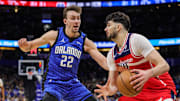 The Magic are road favorites against the Wizards on Friday night.