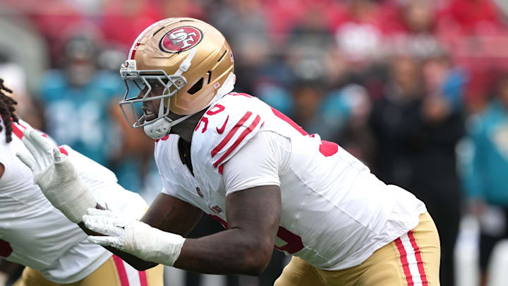 San Francisco 49ers defensive end Mykel Williams (98)