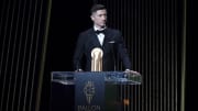Robert Lewandowski en una ceremonia del Balón de Oro, que se realiza anualmente en París
