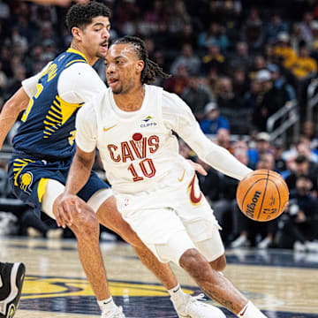 The Cavs are favored to beat the Pacers in the second round of the playoffs.