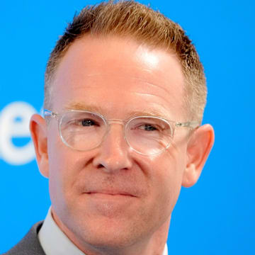 Thunder general manager Sam Presti speaks during an introductory press conference for the 2024 Thunder draft picks at Oklahoma Contemporary Arts Center in Oklahoma City on Saturday, June, 29, 2024.