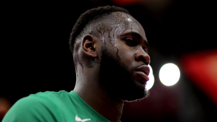 Apr 2, 2023; Houston, Texas, USA; Houston Rockets forward Usman Garuba (16) prior to the game against the Los Angeles Lakers at Toyota Center. 