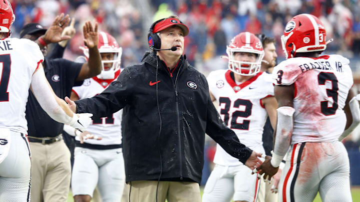 Kirby Smart's Georgia Bulldogs were ranked 10th in the latest CFP rankings. Kirby Smart's Georgia Bulldogs were ranked 10th in the latest CFP rankings.