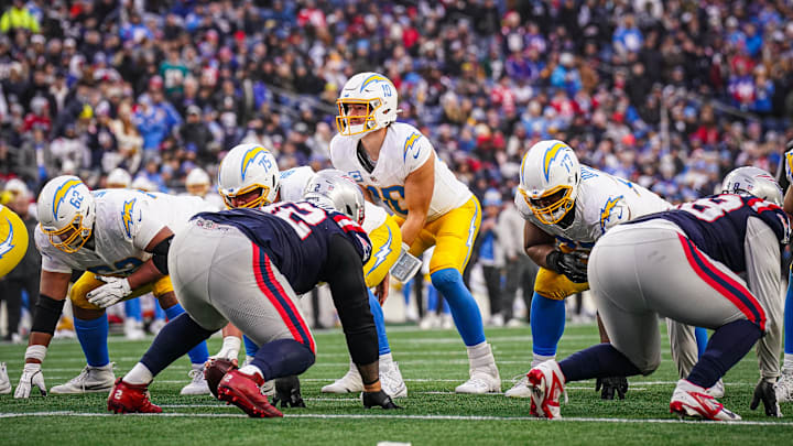 The Chargers and Patriots will face off in Foxborough on Sunday night.