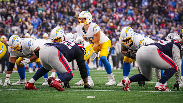 The Patriots are home favorites against the Chargers on NFL Wild Card Weekend. The Patriots are home favorites against the Chargers on NFL Wild Card Weekend.