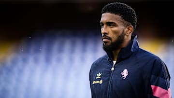 Gleison Bremer of Juventus FC looks on prior to the Serie A