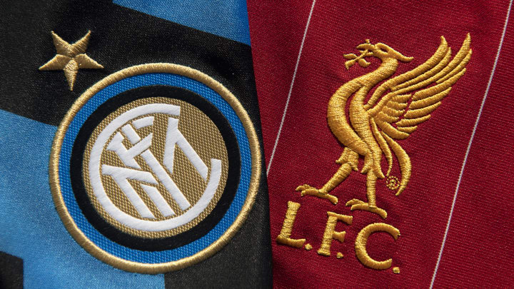 The Inter Milan and Liverpool Club Badges The Inter Milan and Liverpool Club Badges