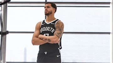 Sep 23, 2025; Brooklyn, NY, USA;  Brooklyn Nets forward Michael Porter Jr. (17) at Media Day. Mandatory Credit: Wendell Cruz-Imagn Images