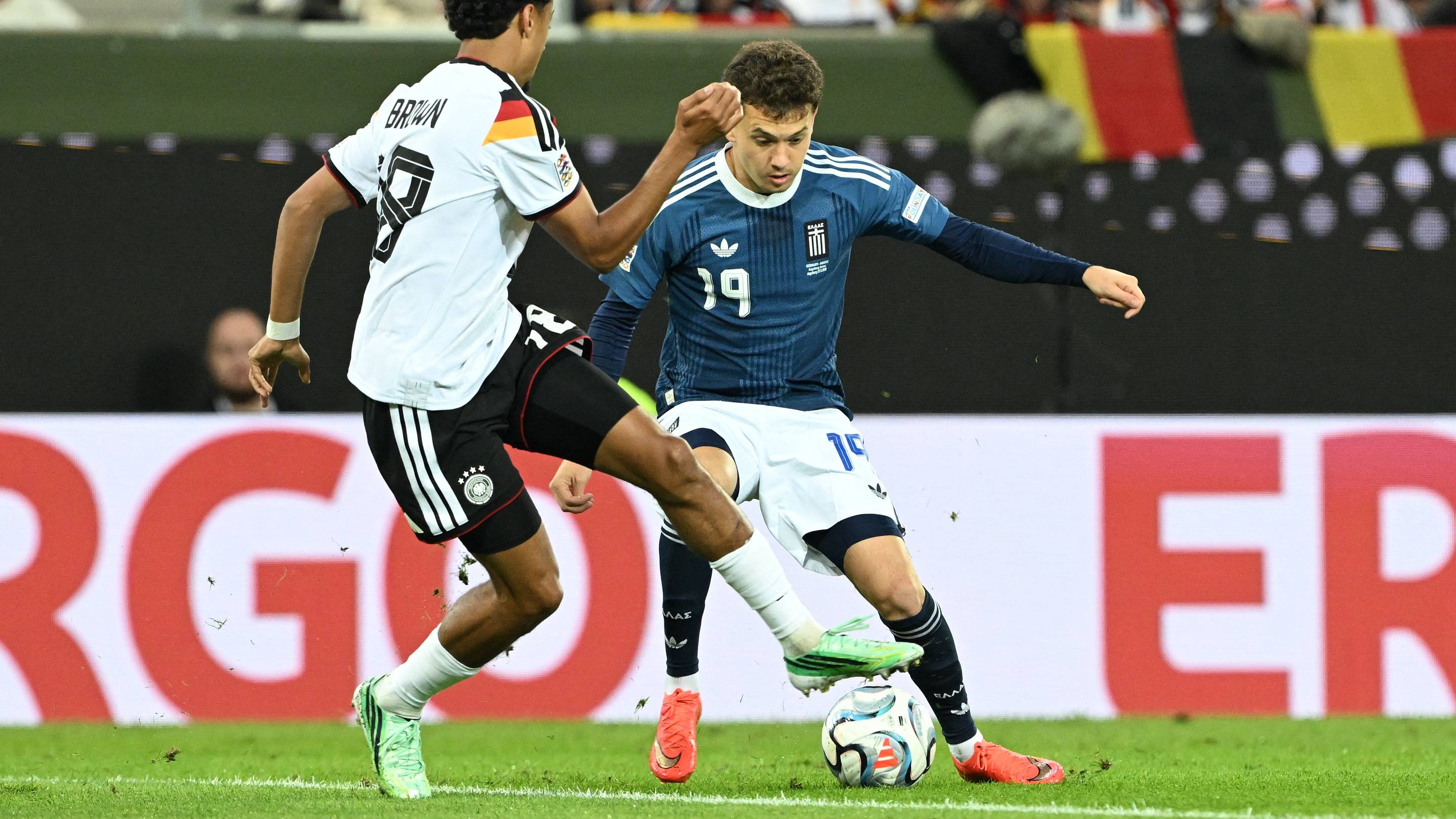 “Having fun against German National Team” – Fans go berserk over Karetsas nutmeg in historic Germany win