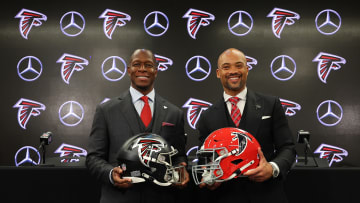 Atlanta Falcons head coach Raheem Morris 