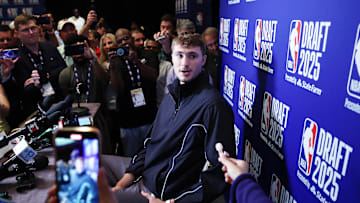 2025 NBA Draft - Content Circuit, Media Availability and Portraits; Duke basketball star Cooper Flagg