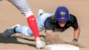 Tokay's Brock Sell dives back to first on a pickoff attempt during a varsity baseball game against Tokay at Lincoln in Stockton on Wednesday, Apr.19, 2023.

Bb Tokay Linc 248a