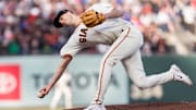 Apr 23, 2023; San Francisco, California, USA; San Francisco Giants relief pitcher Tyler Rogers (71) throws against the New York Mets during the sixth inning at Oracle Park.