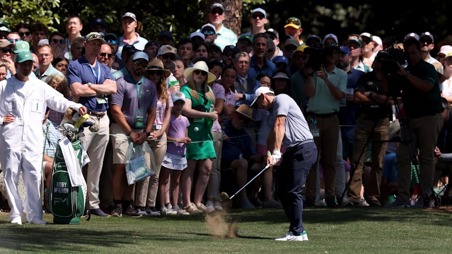 McIlroy’s second shot on the first hole was not his best as it ran through the green and led to an opening bogey.