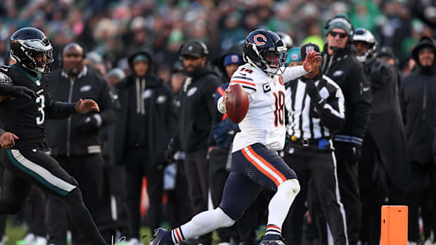 Caleb Williams Chicago Bears Ben Johnson John Elway Howie Long NFC North Playoffs NFL Quarterback Hall Of Fame USC Trojans