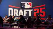 The press waits for the start of the MLB Draft at The Coca-Cola Roxy.