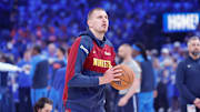 Denver Nuggets center Nikola Jokic is the favorite to win the NBA MVP. 