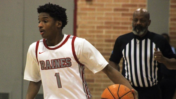 Raines guard Terrance Walker (1) is considered both "crafty and savvy" as a complimentary scorer who will work to expand his role in 2024-25. Raines guard Terrance Walker (1) is considered both "crafty and savvy" as a complimentary scorer who will work to expand his role in 2024-25.