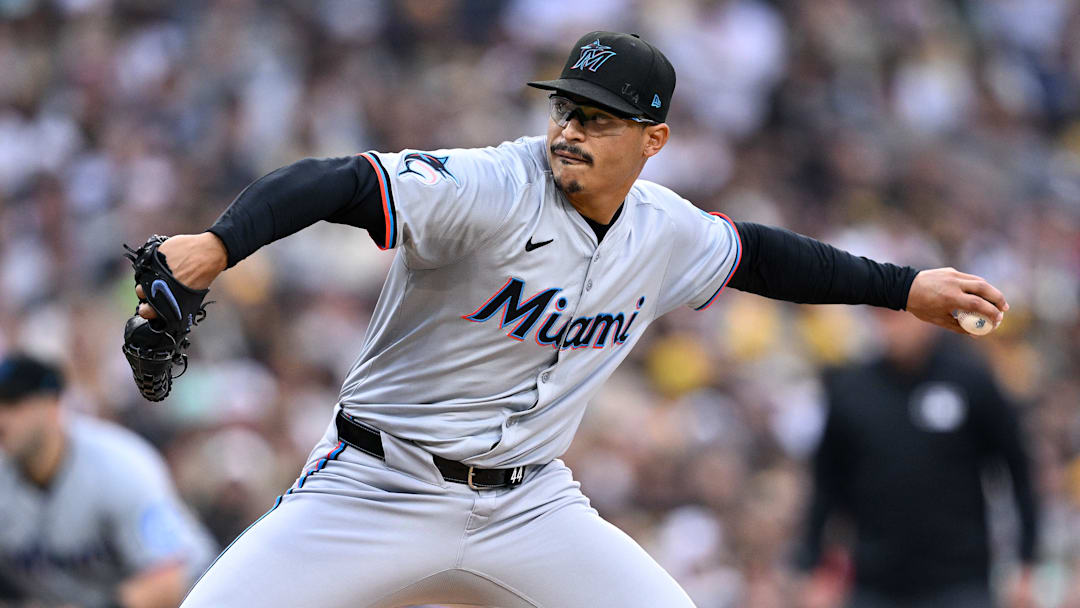 Miami Marlins starter Jesus Luzardo has been named a potential trade candidate and would be cheaper than Garrett Crochet.