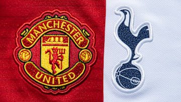 The Manchester United and Tottenham Hotspur Club Badges