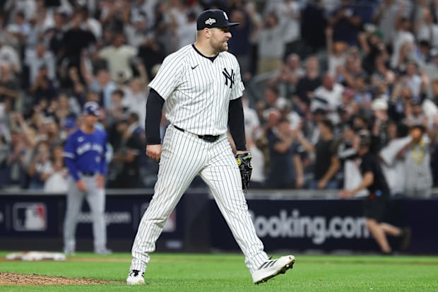 New York Yankees pitcher David Bednar