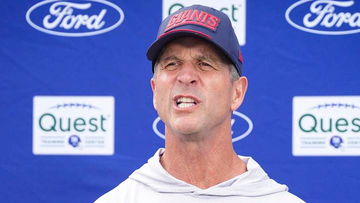 New York Giants - head coach John Harbaugh