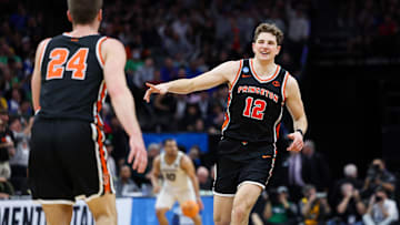 Tigers forward Caden Pierce returned to Princeton this season to follow up his conference player of the year honor.