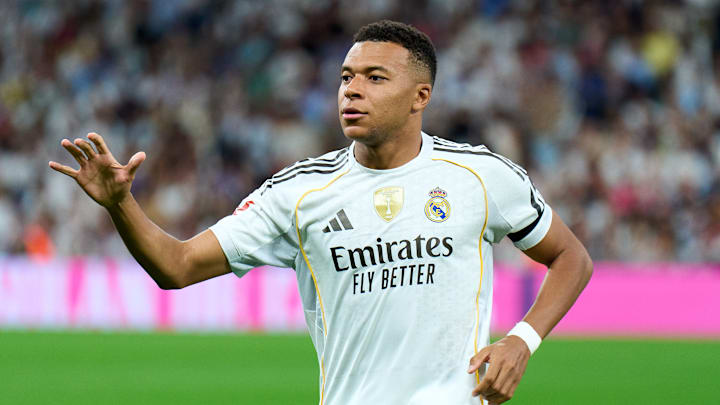 Kylian Mbappé est actuellement le meilleur buteur de LaLiga. Kylian Mbappé est actuellement le meilleur buteur de LaLiga.