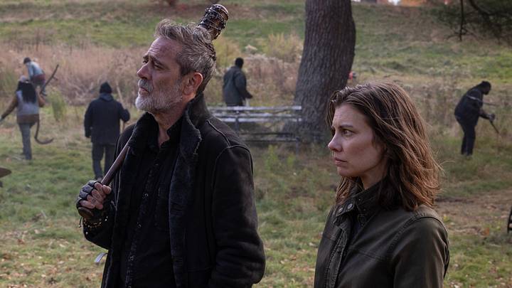 Lauren Cohan as Maggie Rhee, Jeffrey Dean Morgan as Negan in The Walking Dead: Dead City season 3