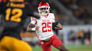 Houston Cougars running back DJ Butler (25) runs against the ASU Sun Devils at Mountain America Stadium in Tempe on Oct. 25, 2025.