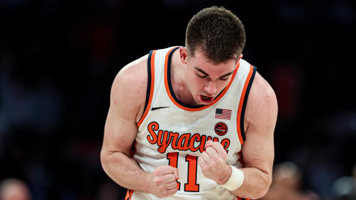 Dec 7, 2021; New York, New York, USA; Syracuse Orange guard Joseph Girard III (11).