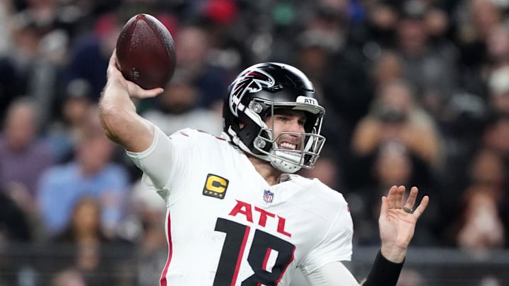 Atlanta Falcons quarterback Kirk Cousins throws a pass. Atlanta Falcons quarterback Kirk Cousins throws a pass.