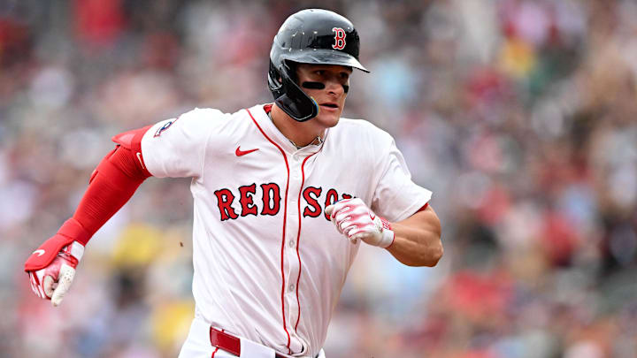 Boston Red Sox left fielder Roman Anthony.