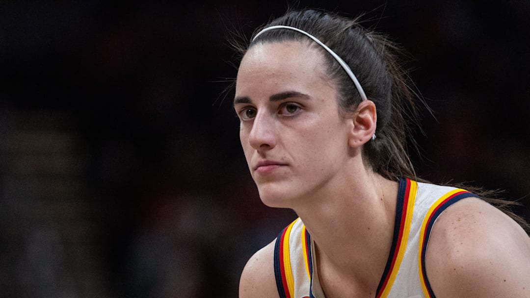 Apr 30, 2026; Indianapolis, IN, USA; Indiana Fever guard Caitlin Clark (22) before the game against the Dallas Wings at the Gainbridge Fieldhouse. Mandatory Credit: Trevor Ruszkowski-Imagn Images