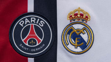 The Paris Saint-Germain and Real Madrid Club Badges