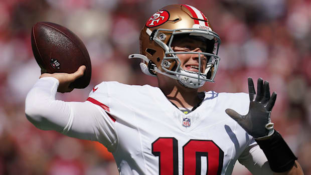 Mac Jones throwing in Week 