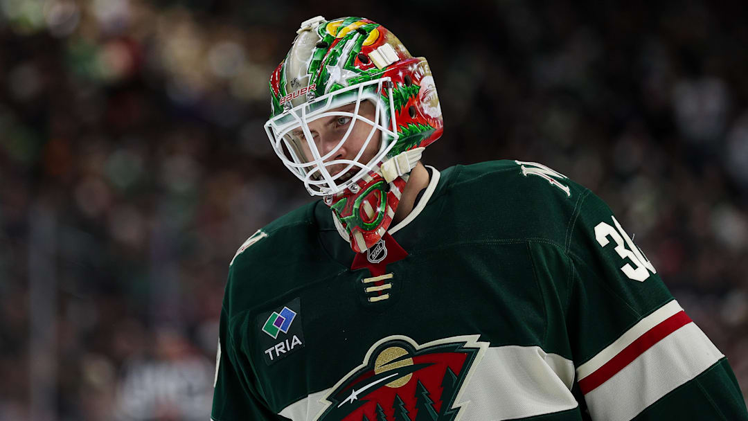 Nov 28, 2025; Saint Paul, Minnesota, USA; Minnesota Wild goaltender Jesper Wallstedt (30) looks on during the third period against the Colorado Avalanche at Grand Casino Arena. Mandatory Credit: Matt Krohn-Imagn Images Nov 28, 2025; Saint Paul, Minnesota, USA; Minnesota Wild goaltender Jesper Wallstedt (30) looks on during the third period against the Colorado Avalanche at Grand Casino Arena. Mandatory Credit: Matt Krohn-Imagn Images