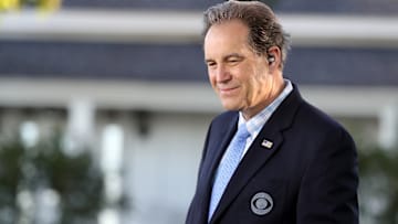 CBS Sports golf broadcaster Jim Nantz at The Masters