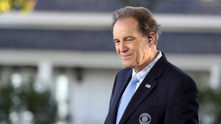 CBS Sports golf broadcaster Jim Nantz at The Masters