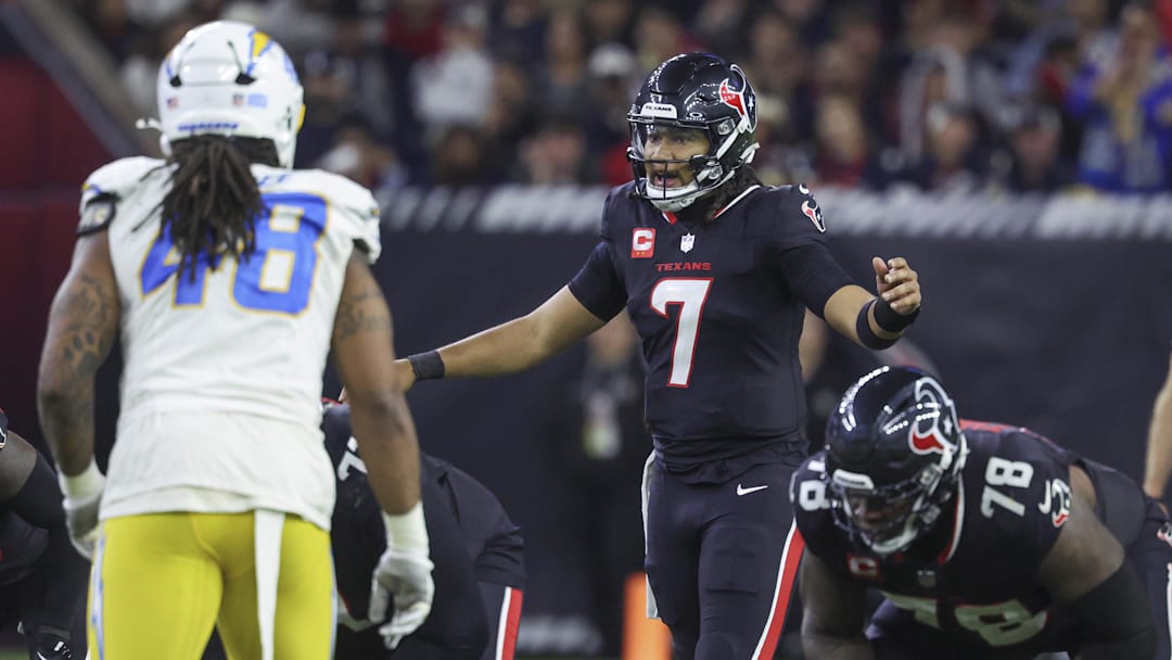 C.J. Stroud and the Texans are headed to L.A. on Saturday. C.J. Stroud and the Texans are headed to L.A. on Saturday.