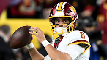 Washington Commanders quarterback Marcus Mariota