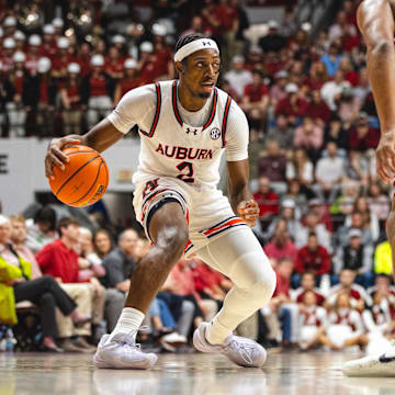 Auburn guard Denver Jones scored 16 points in the Tigers' win over rival Alabama.