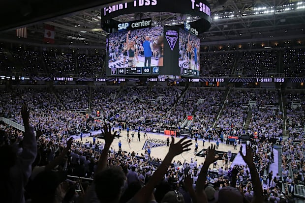 SAP Center during the fourth quarter of the Golden State Valkyries vs. Minnesota Lynx. 