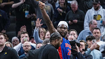 Jan 29, 2025; Indianapolis, Indiana, USA; Detroit Pistons center Isaiah Stewart (28) : Trevor Ruszkowski-Imagn Images