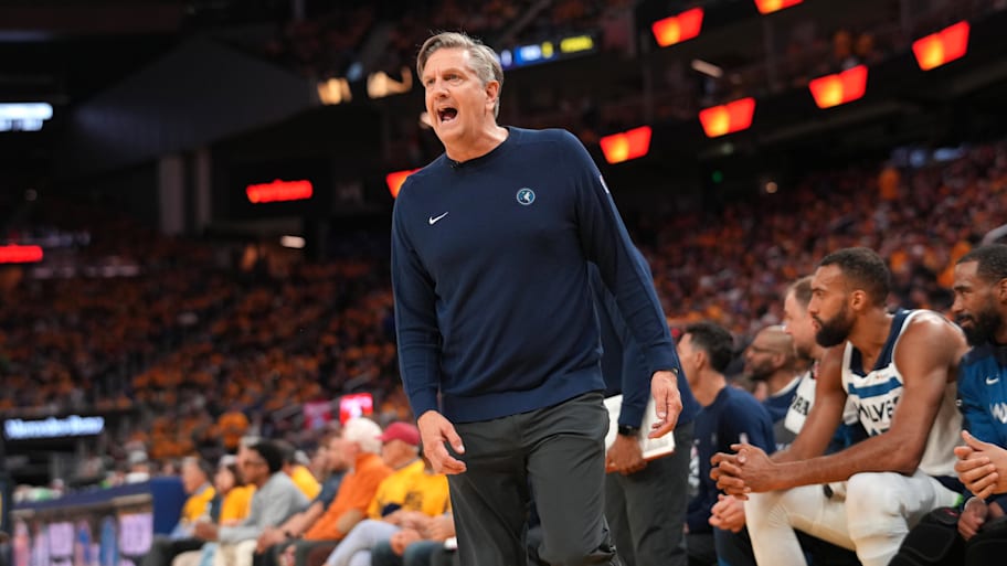 Minnesota Timberwolves head coach Chris Finch on May 12, 2025. | Cary Edmondson-Imagn Images