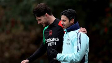 Arsenal FC Training Session And Press Conference - UEFA Champions League 2024/25 League Phase MD6