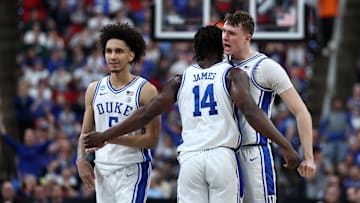 Tyrese Proctor, Sion James, Cooper Flagg, Duke Blue Devils