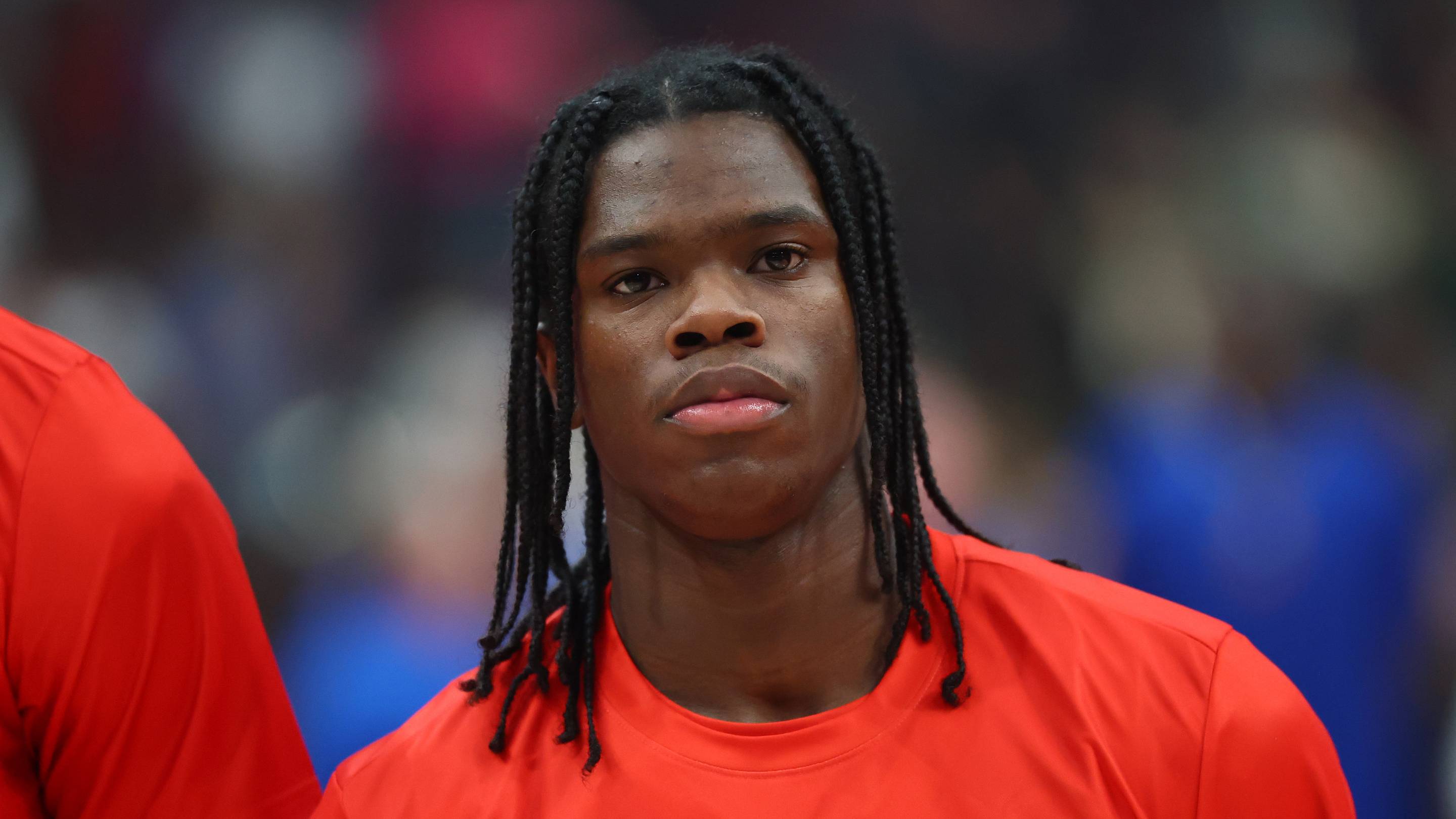 Mar 31, 2026; Glendale, AZ, USA; Jordan Smith Jr during the McDonalds All American Boys Game at Desert Diamond Arena. Mandatory Credit: Mark J. Rebilas-Imagn Images